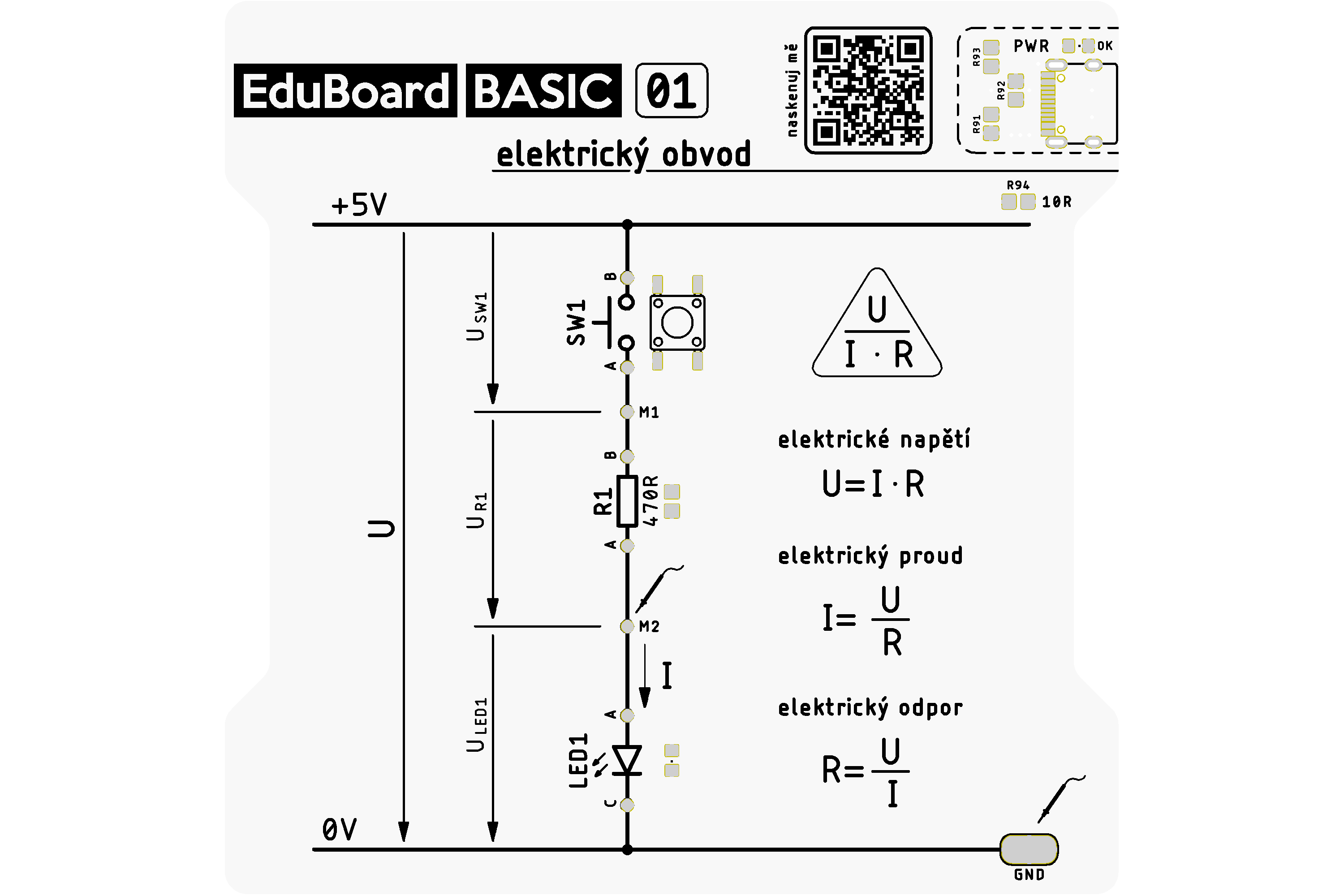 Deska 01 – elektrický obvod